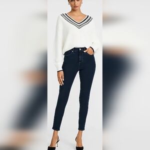 Express Women's Dark Wash High-Rise Skinny Jeans 8L & 10L NWT & Sealed Bag!